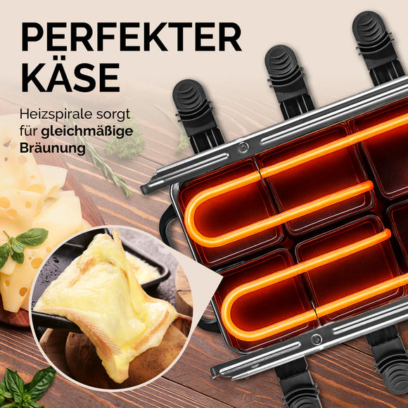GOURMETmaxx Raclette Grill 1400W für 8 Personen