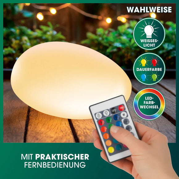 EASYmaxx LED Solarleuchte Garten Outdoor Deko Lampe Beleuchtung weiß Farbwechsel