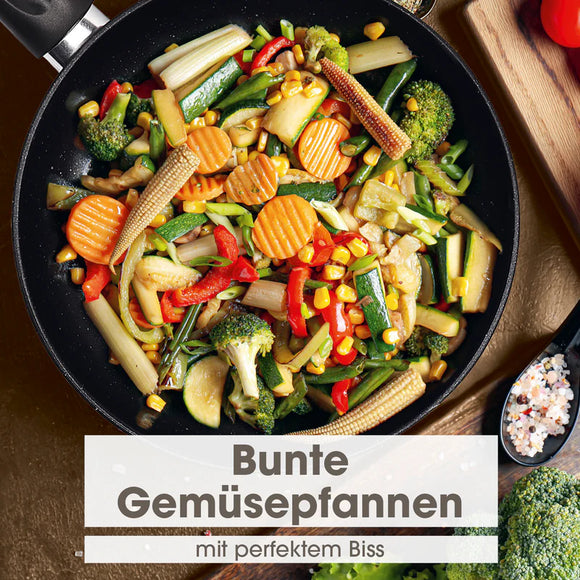 BRATmaxx Karbonstahl-Pfanne Induktion Antihaft Beschichtung 20 cm Schwarz