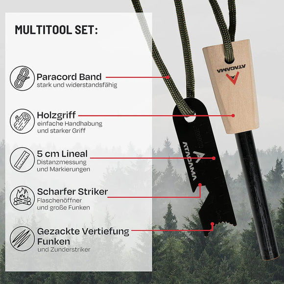Atacama Feuerstahl Firestarter Set Camping
