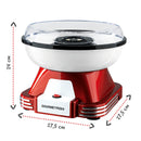 GOURMETmaxx Zuckerwatte-Maschine im Retro Design mit Zubehör 500W Rot/Weiß-6