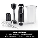 GOURMETmaxx Stabmixer Rührstab Pürierstab Pürierer Mixstab Mixer Meßbecher Set-6