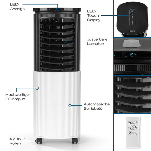 Hoberg Luftkühler Klimagerät Klimaanlage Ventilator Befeuchter Ionisator Peltier