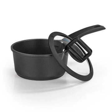N8WERK Stielkasserolle Stieltopf Kochtopf Topf 18 cm Induktion Temperaturanzeige