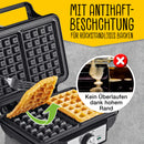 GOURMETmaxx Waffeleisen für Belgische Waffeln-3