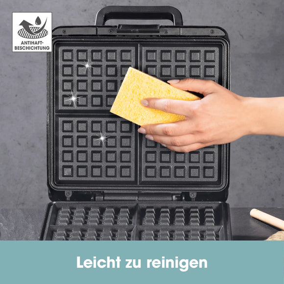 GOURMETmaxx Waffeleisen für 4 Belgische Waffeln