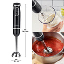 GOURMETmaxx Stabmixer Rührstab Pürierstab Pürierer Mixstab Mixer Meßbecher Set-4