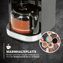 Barista Kaffeemaschine Mahlwerk 900W Edelstahl/Schwarz 12 Tassen Permanentfilter-5