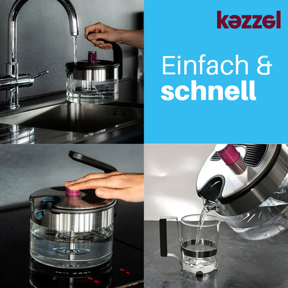 KEZZEL Wasserkessel Wasserkocher für Induktionsherde