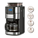 Barista Kaffeemaschine Mahlwerk 900W Edelstahl/Schwarz 12 Tassen Permanentfilter-2