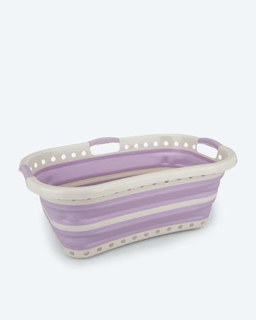 Kaufen violett Wäschekorb faltbar groß stabil Wäschesammler Wäschebox platzsparend modern