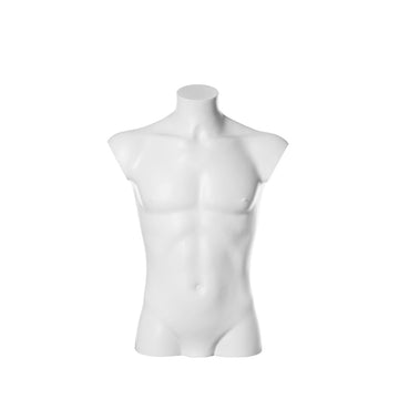 Schaufensterpuppe Mannequin Herren Torso Büste Weiß Recycelbarer Kunststoff