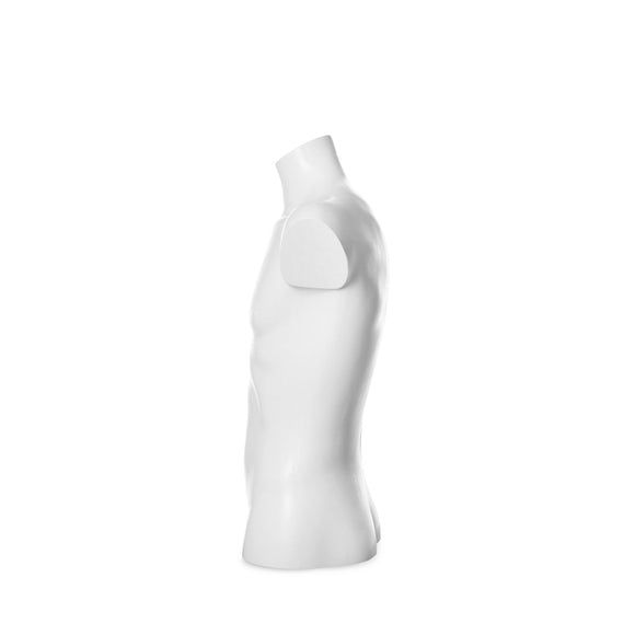 Schaufensterpuppe Mannequin Herren Torso Büste Weiß Recycelbarer Kunststoff