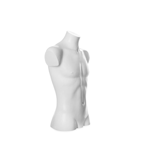 Schaufensterpuppe Mannequin Herren Torso Büste Weiß Recycelbarer Kunststoff