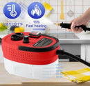 Dampfreiniger Hochdruck Tragbar 1,2 L Tank 6 Stufen 2500W für alle Flächen-6