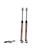 2x USB Feuerzeug Elektrisch Wiederaufladbar Plasma Sturmfeuerzeug Set Windfest-3