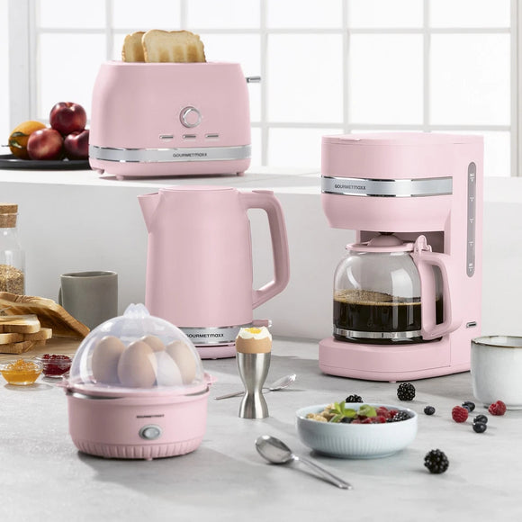 GOURMETmaxx Toaster rosé 2 Scheiben Auftaufunktion 7 Stufen Bröt rösten toasten