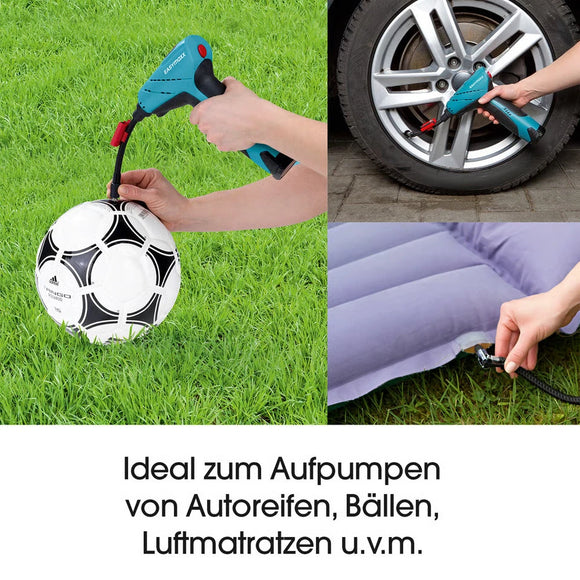 Akku Luftpumpe 8,5 bar Handkompressor Auto Ballpumpe Kompressor Fahrrad Camping