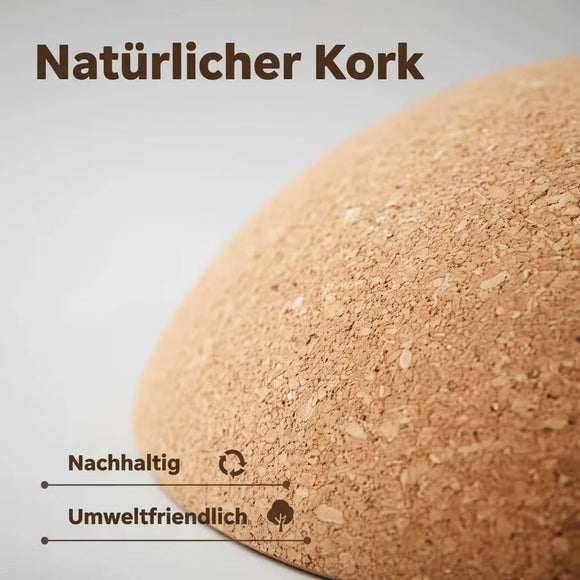 Kork Halbkugel Balance Board Ø30 cm aus Naturkork Sport Fitness Training