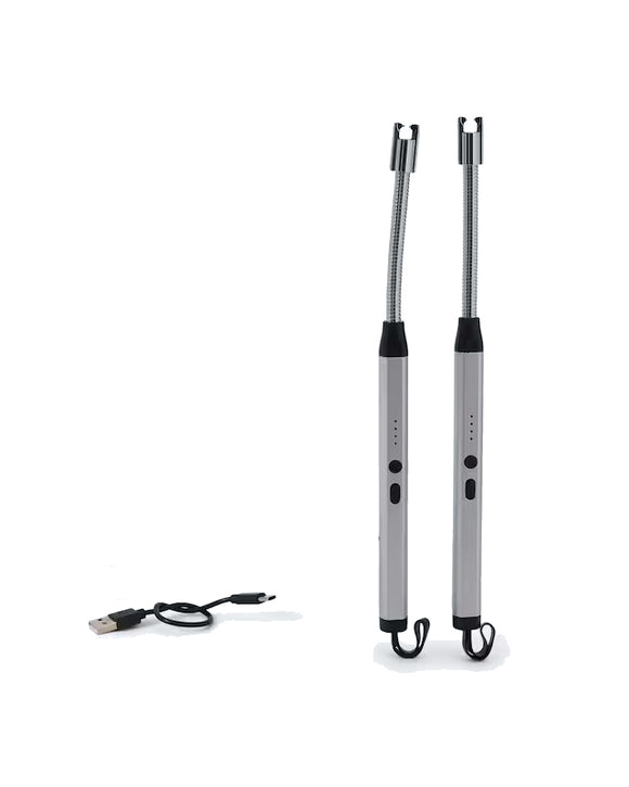 2x USB Feuerzeug Elektrisch Wiederaufladbar Plasma Sturmfeuerzeug Set Windfest
