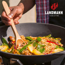 LANDMANN Hochwertiger Grillwok BBQ Gusseisen Grillrost abgeflachter Boden 44,5cm-8