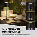 N8WERK USB-Tischleuchte LED-Akku-Tischlampe Dimmbar IP54 Touch-Funktion WEIß-4